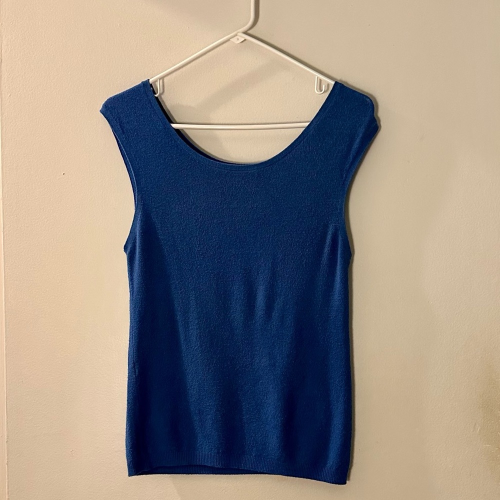 Express Royal Blue Sleeveless Knit Tank